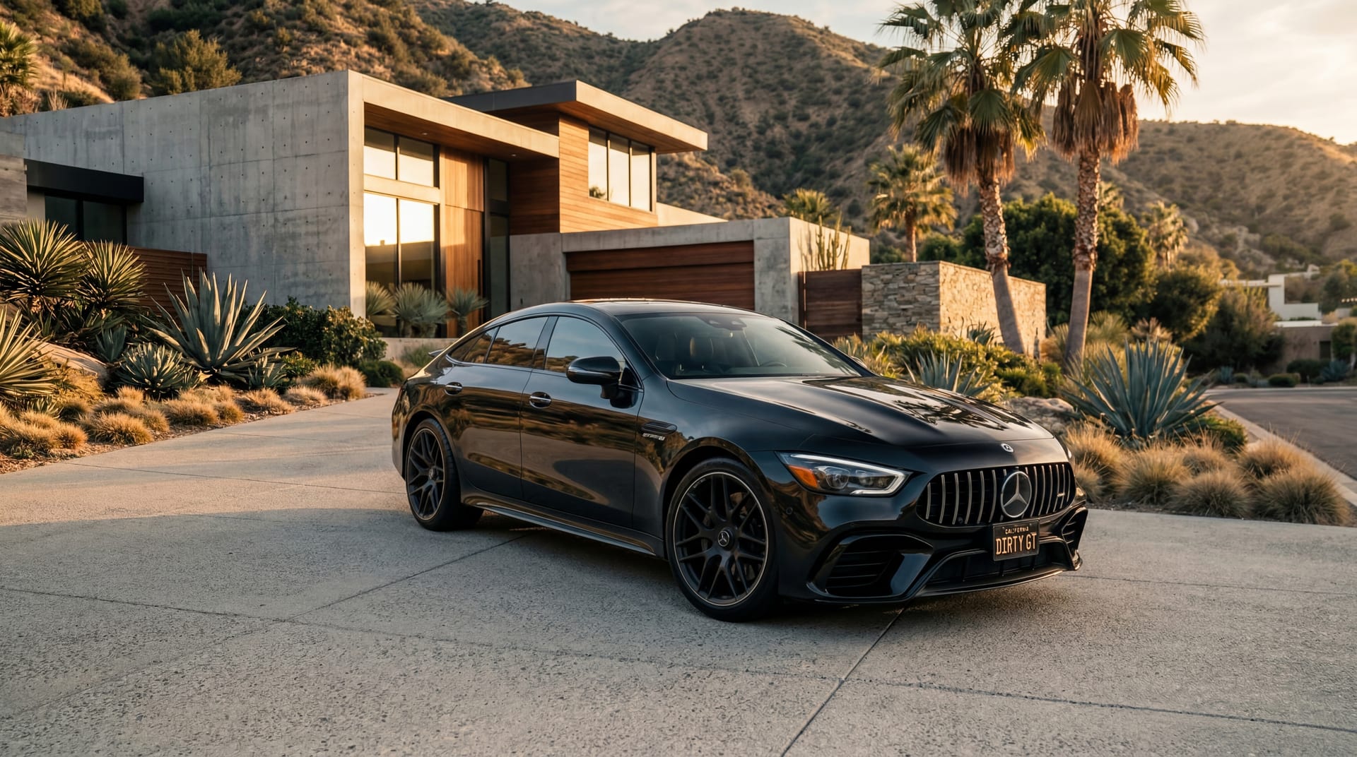 Premium auto detailing — Mercedes AMG GT